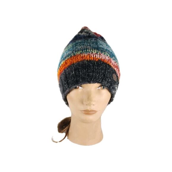 Turtle Fur Unisex OS Multicolor Knit Wool Fleece Lined Beanie Hat - Picture 1 of 7